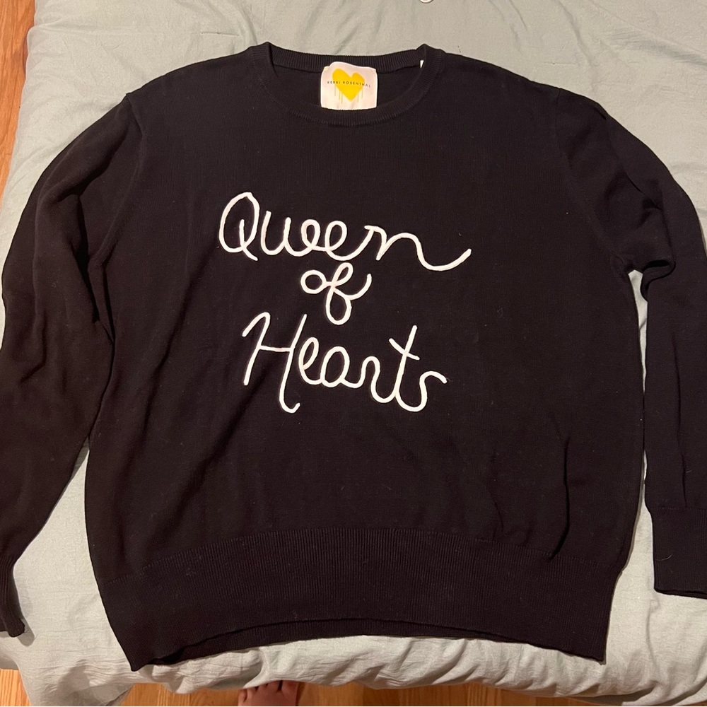 Kerri Rosenthal Black Crewneck Sweater